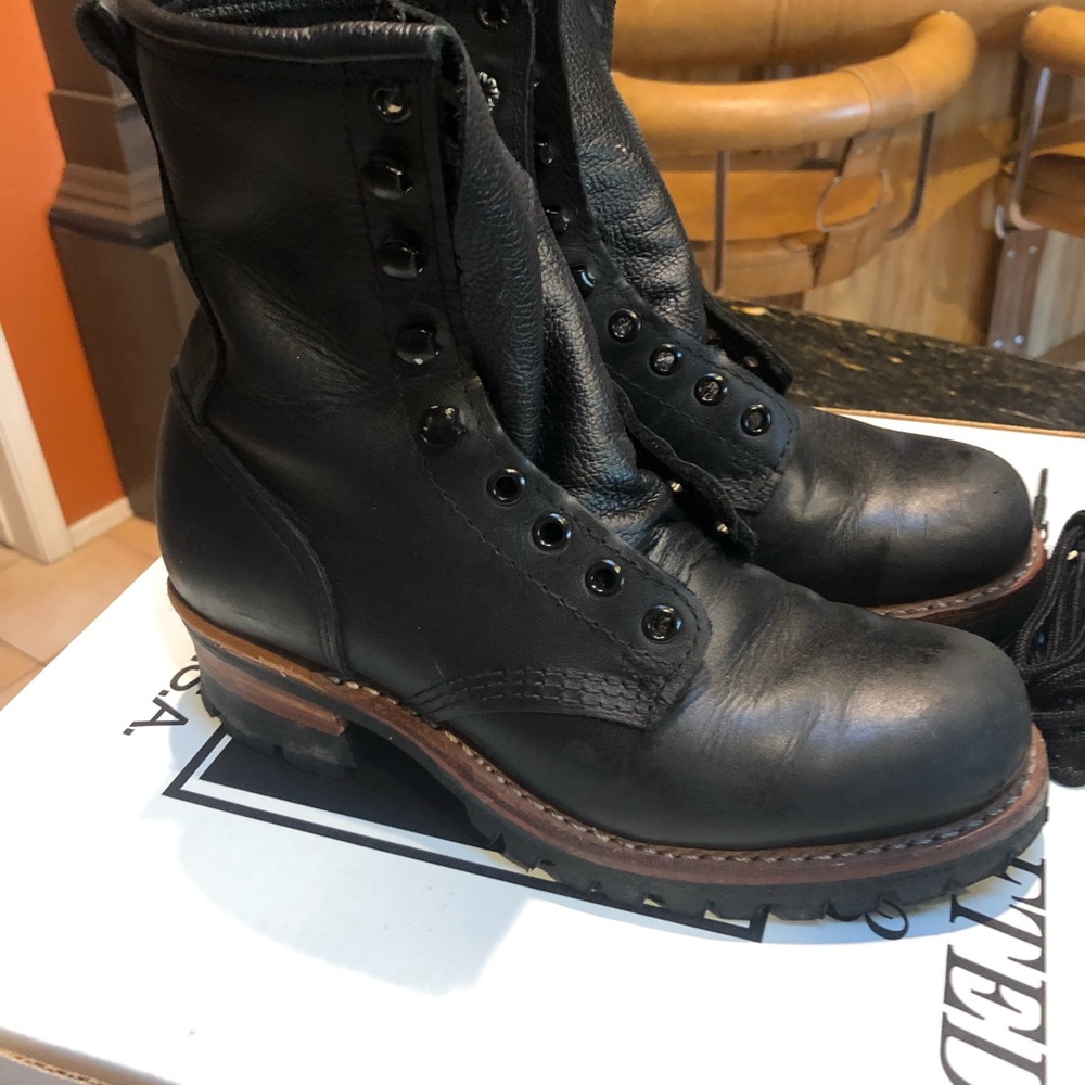 Frye   Women 8” Logger/Combat Boot